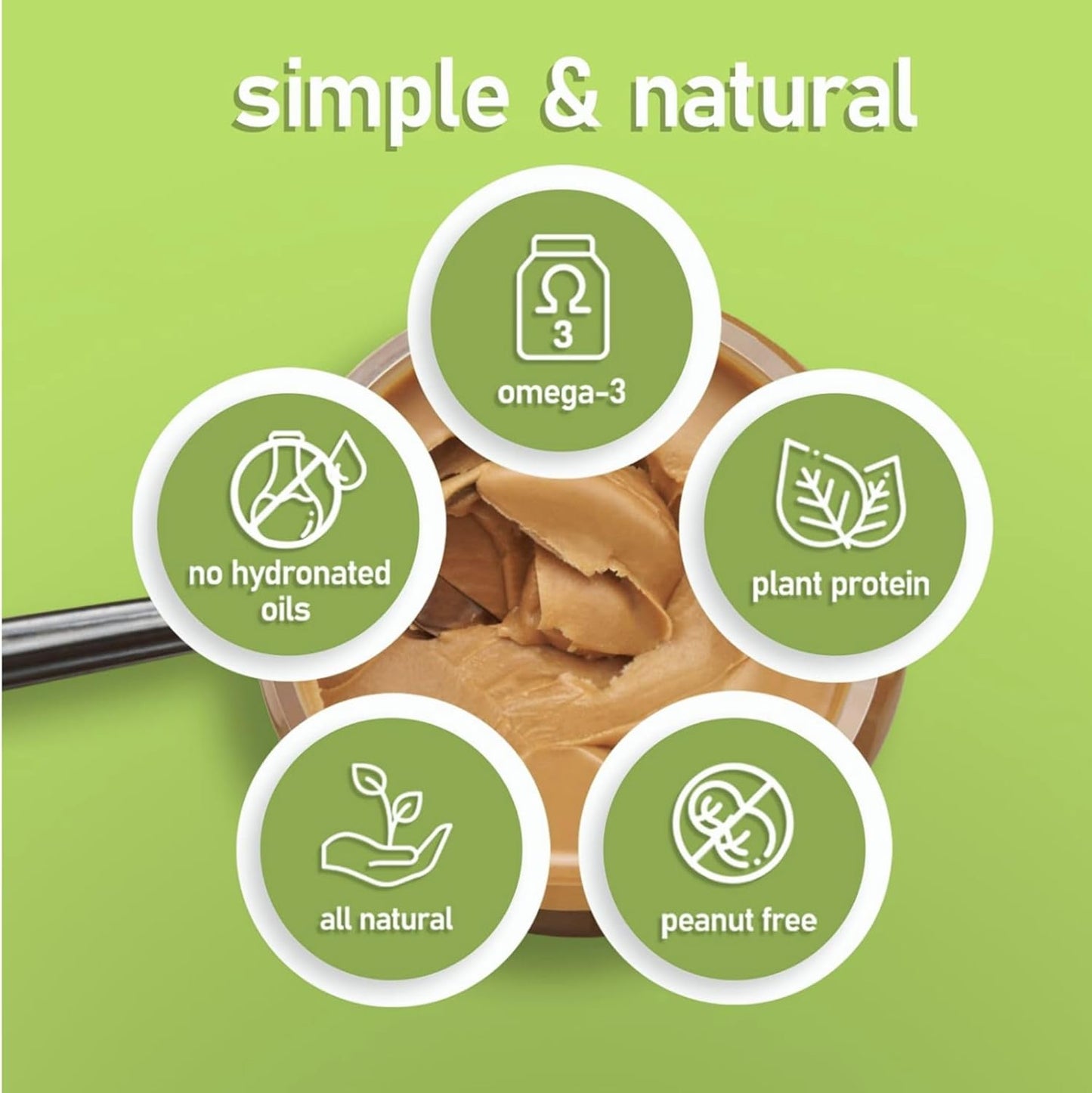 WOWBUTTER Crunchy Toasted Soya Spread - Tastes Like Peanut Butter - Nut-Free, Vegan, Gluten Free, Halal & Kosher, Protein Spread - 7g Plant Protein, 1000mg Omega-3 per Serving (3)