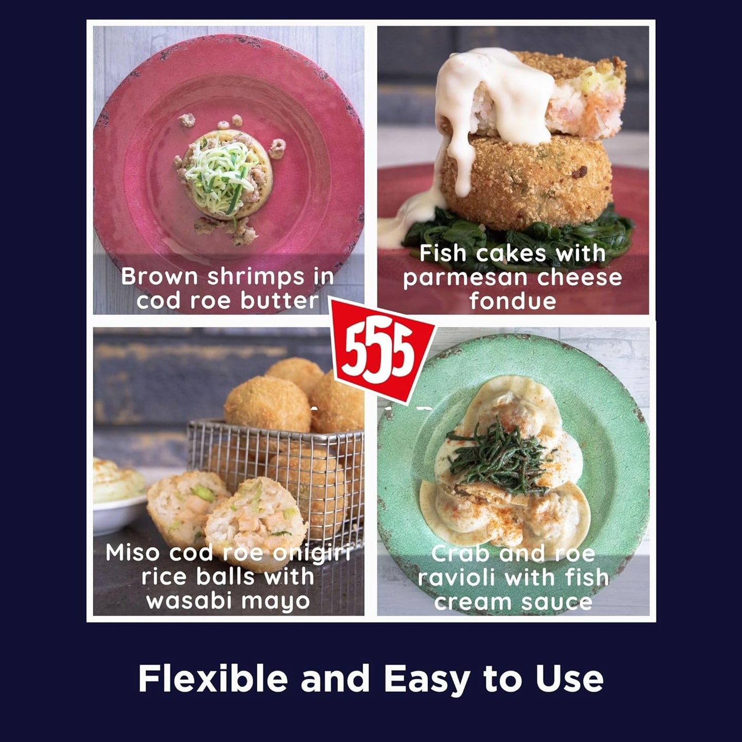 Amanda 555: Tinned Cod Roe | The Original Cod Roe | High in Protein Omega 3 Vitamin D & B12 | MSC Certified, Sustainable, and Delicious | Perfect for Home or Fish & Chip Shops (3 x 200g)