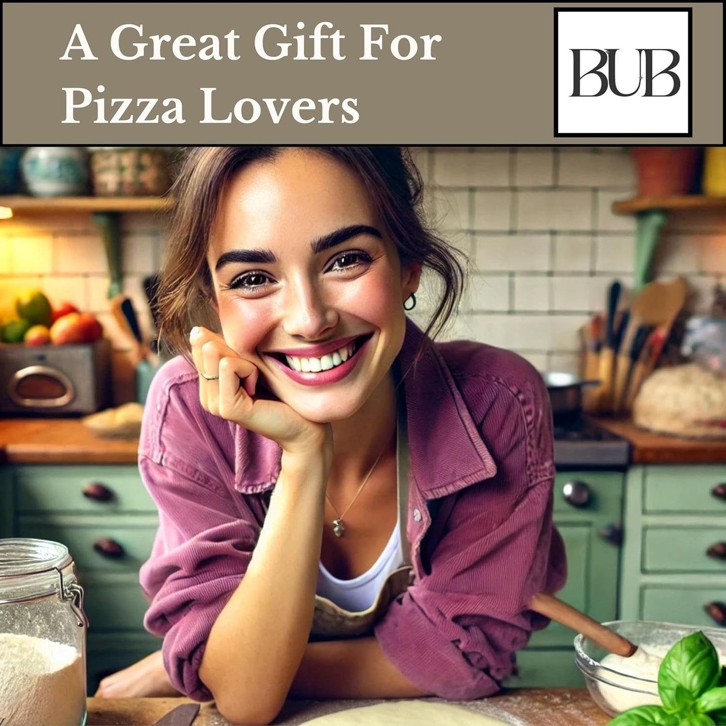 BUB Pizza Making Kit Gift Pack: Make Authentic Neapolitan Pizza Dough at Home - Includes Caputo 00 Flour Caputo Yeast Mutti Pizza Sauce & an Easy to Follow Recipe - 5 Item Pizza Kit