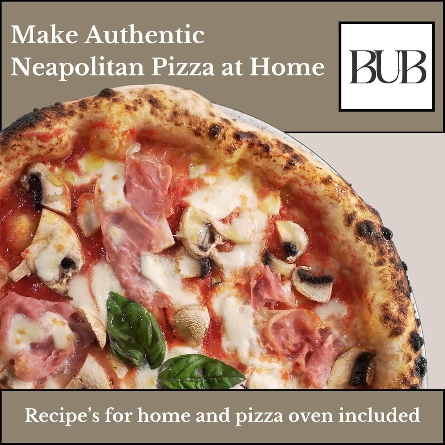 BUB Pizza Making Kit Gift Pack: Make Authentic Neapolitan Pizza Dough at Home - Includes Caputo 00 Flour Caputo Yeast Mutti Pizza Sauce & an Easy to Follow Recipe - 5 Item Pizza Kit