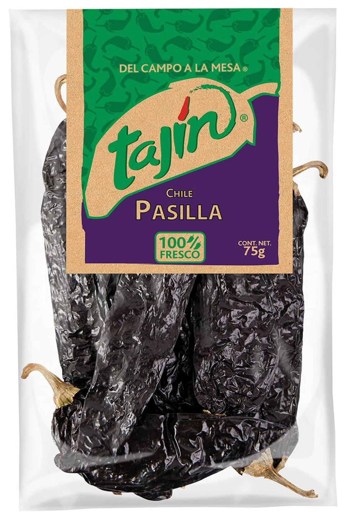 Tajin Dried Pasilla Chillies 75g — Authentic Mexican Pasilla for Sauces, Salsas & Stews