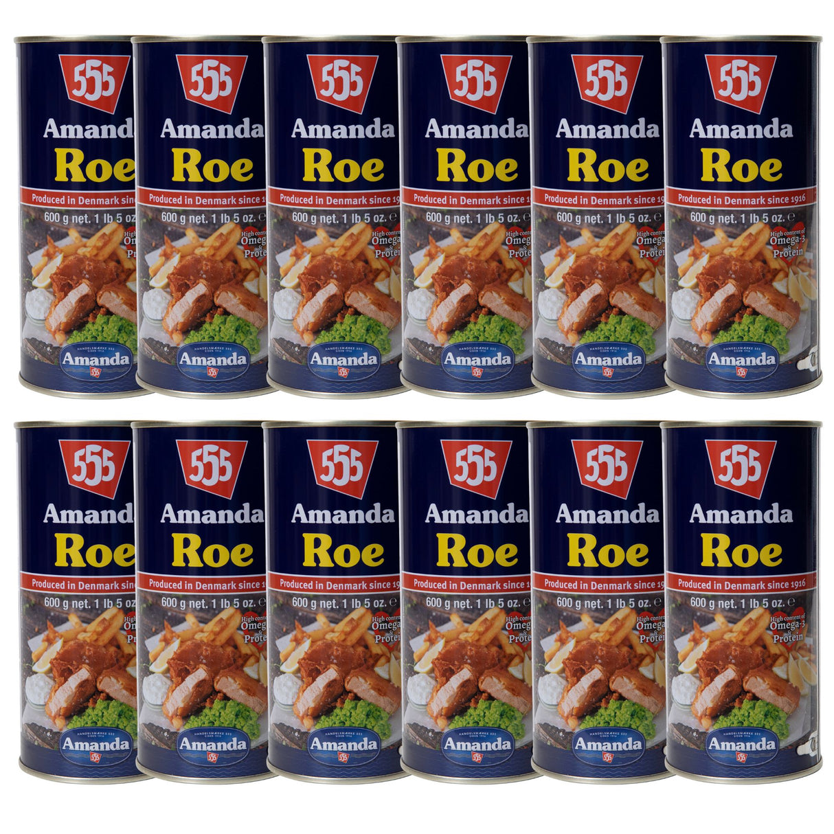 Amanda 555 Pressed Roe 12 x 600g Bulk | Fish & Chip Shops