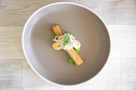 Crispy Roe with Potato Terrine - BUB BRANDS