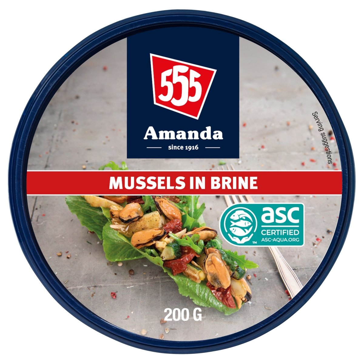 555 Amanda Mussels in Brine 200g - BUB BRANDS
