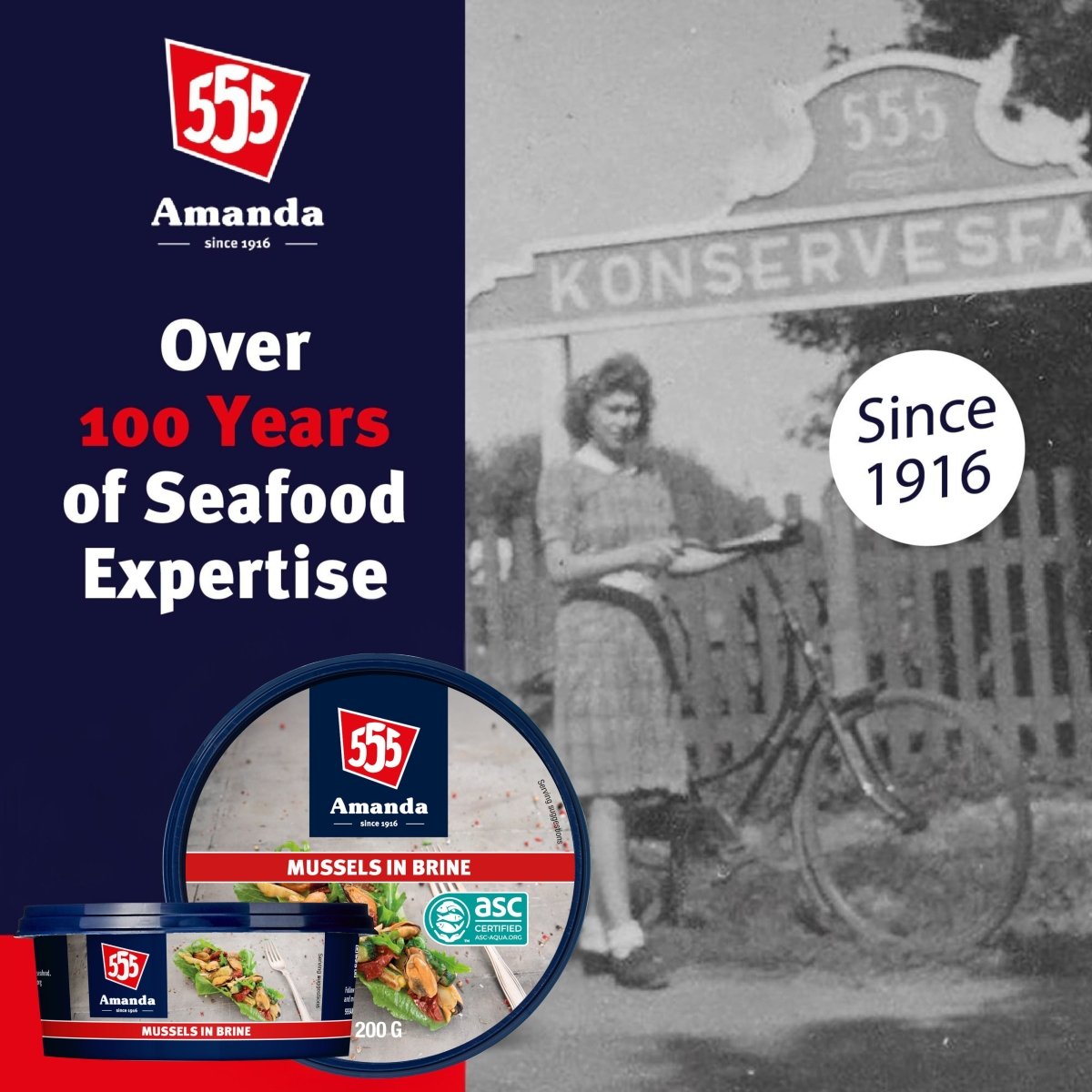 555 Amanda Mussels in Brine 200g - BUB BRANDS