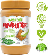 WOWBUTTER Crunchy Toasted Soya Spread - Tastes Like Peanut Butter - Nut-Free, Vegan, Gluten Free, Halal & Kosher, Protein Spread - 7g Plant Protein, 1000mg Omega-3 per Serving (3)