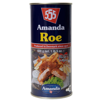 Amanda 555 Original Tinned Cod Roe 600g — MSC Certified, Ready to Slice