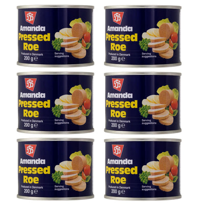 Amanda 555 Tinned Cod Roe 6 x 200g — Family Pack of MSC‑Certified Seafood