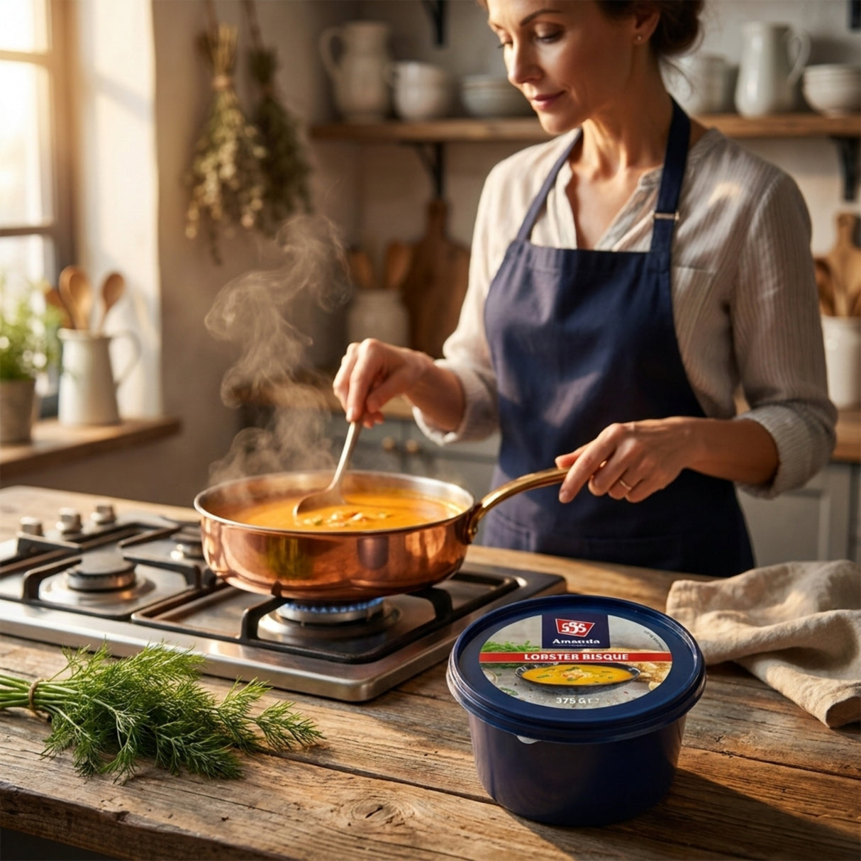 555 Amanda Lobster Bisque  6 x 375g | Creamy Gourmet Seafood Soup with 6.4% Atlantic Lobster (Copy)