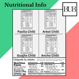 BUB Mexican Dried Chillies Gift Set - Includes Recipe + Tajin & La Costena Chillies