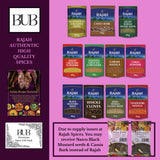 BUB Indian Spices for Cooking Gift Box & Curry Kit - Indian Essentials Recipe Booklet & Premium Quality Rajah Spices - Spice Tin Refill Kit