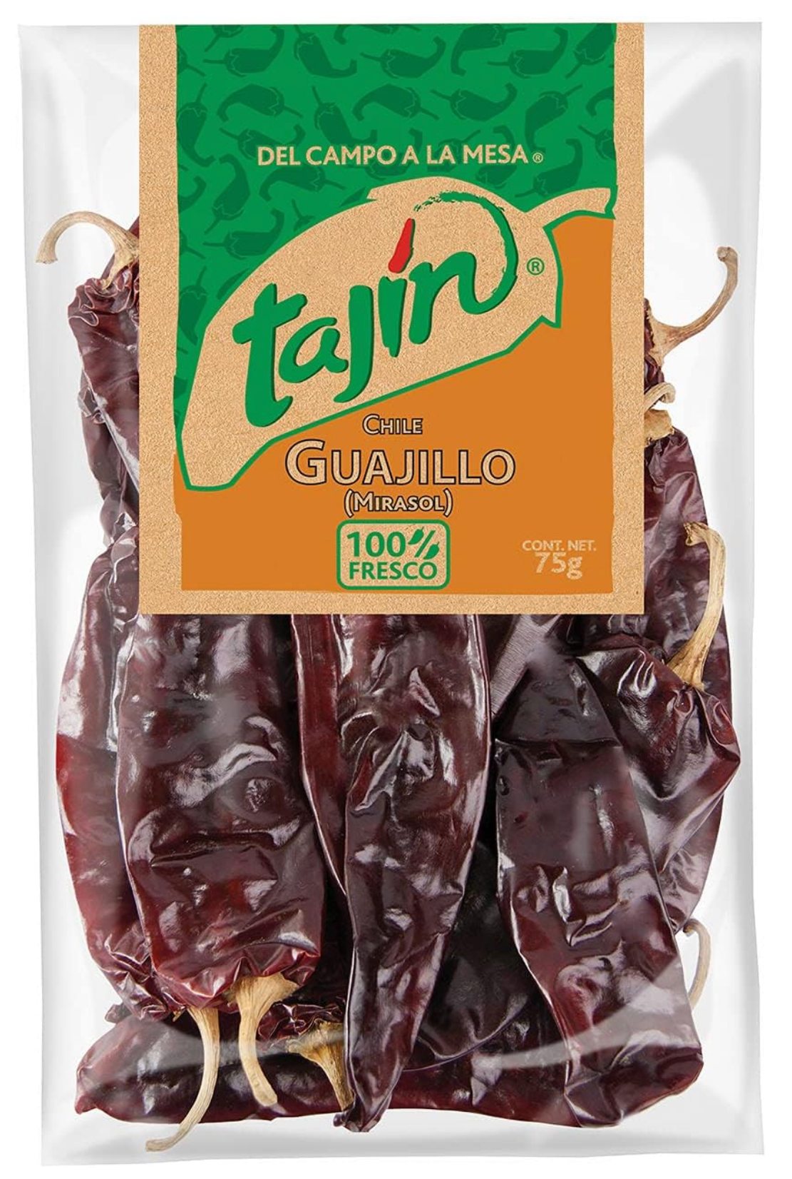 Tajin Dried Guajillo Chillies 75g — Authentic Mexican Guajillo for Sauces, Salsas & Stews