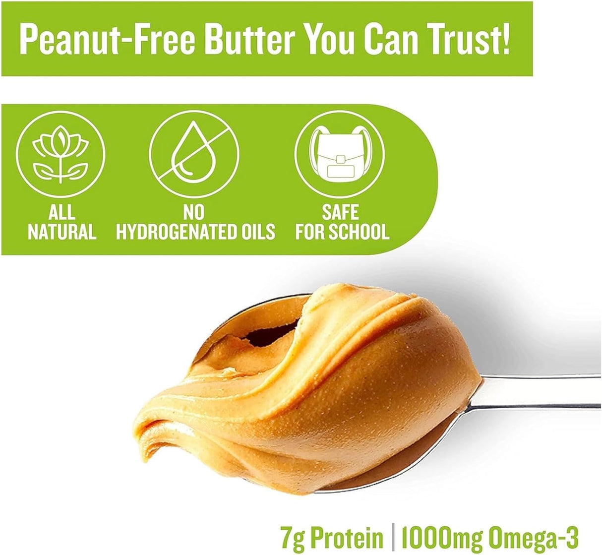 Nut-free crunchy WOWBUTTER spread for school lunchboxes