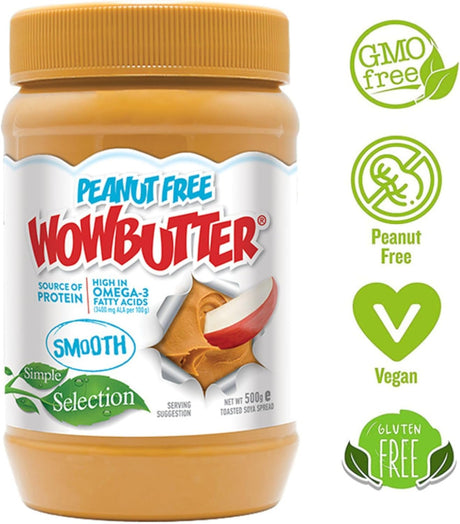 WOWBUTTER vegan halal kosher gluten-free soya spread
