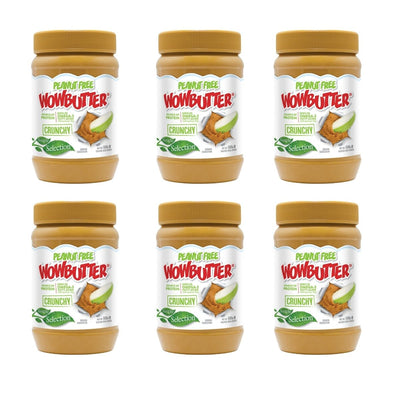 WOWBUTTER Crunchy Toasted Soya Spread 6 x 500g Case Pack - Nut Free Peanut Butter