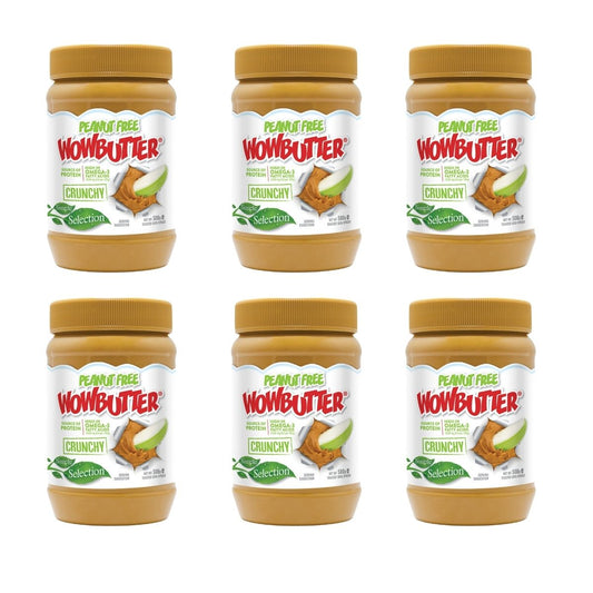 WOWBUTTER Crunchy Toasted Soya Spread 6 x 500g Case Pack - Nut Free Peanut Butter