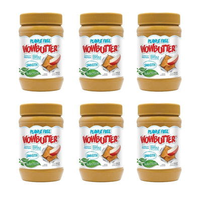 WOWBUTTER Smooth Toasted Soya Spread 6 x 500g Case Pack- Nut Free Peanut Butter
