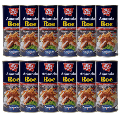 Amanda 555 Premium Tinned Cod Roe 12 x 600g — MSC Certified Chip Shop Favourite