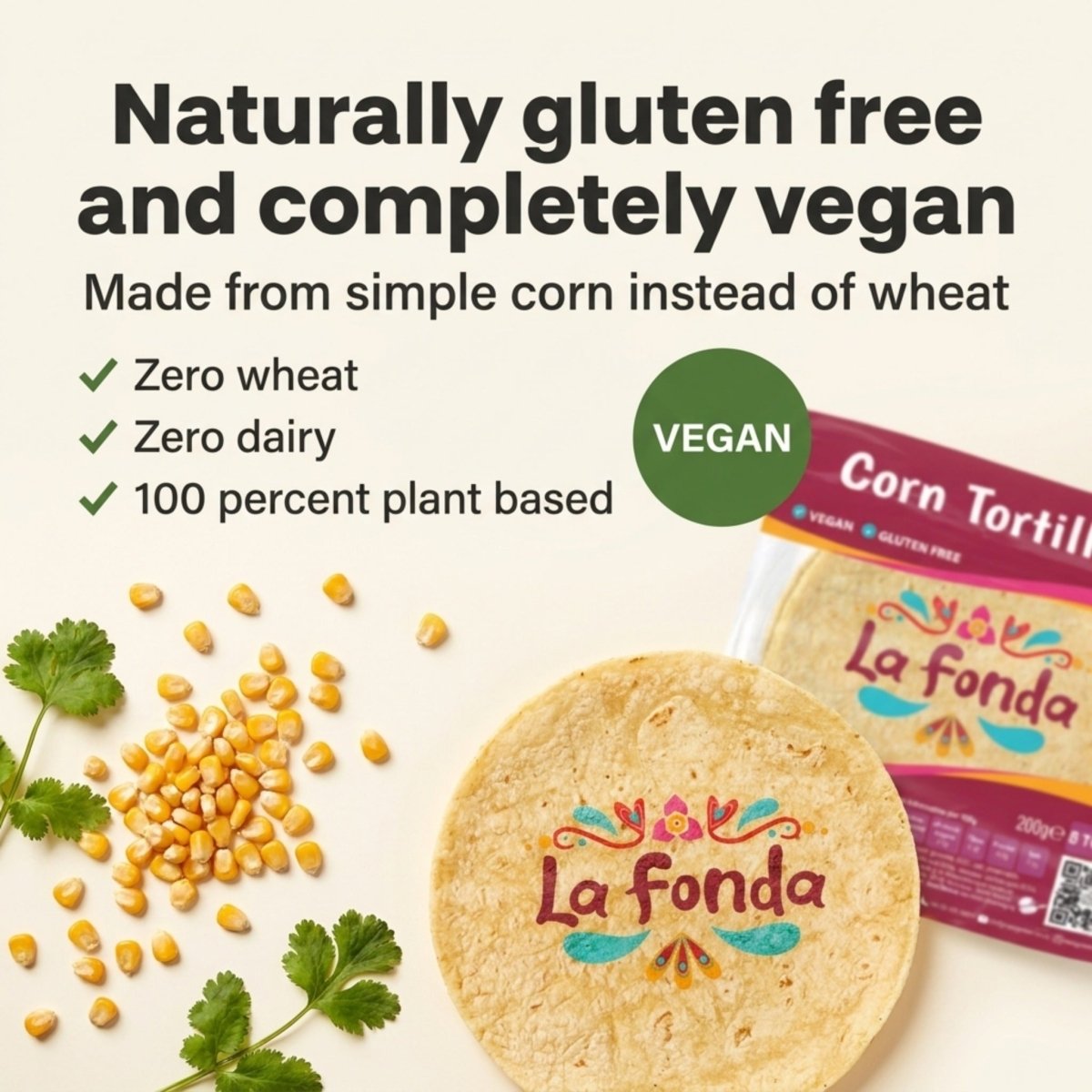 La Fonda Corn Tortillas 15cm | 24 Pack - BUB BRANDS
